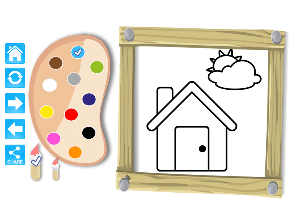 Easy Coloring Book For Kids