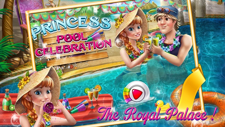 Prince and Princess pool celebration