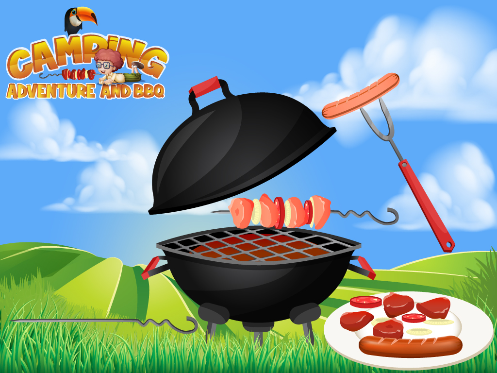 Camping Adventure & BBQ - Outdoor cooking party and fun game