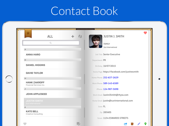 Screenshot #4 pour Contact Book