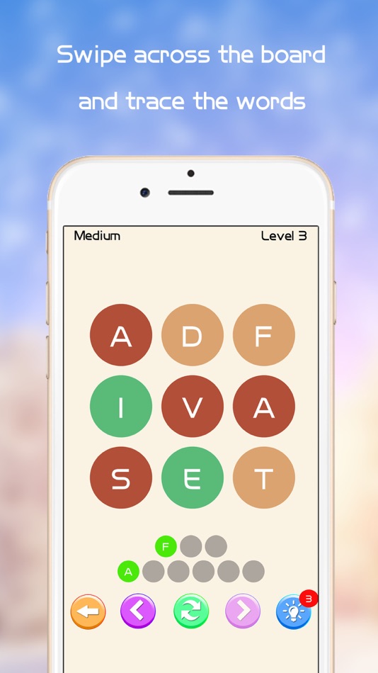 #1. Word Dots - Find Target Words, Brain Challenge Puzzles (iOS) 由: Lin Tao