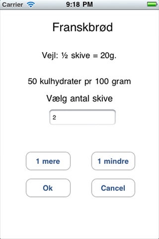 DiabCalc screenshot 3