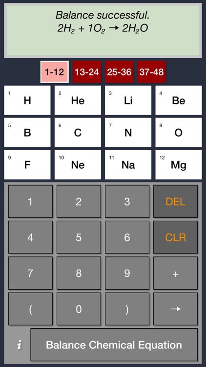 Chemistry Equation Balancing Calculator Free