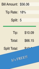 Calculate Tip - Easy Restaurant Gratuity Calculator Free screenshot