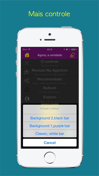 Medidor de umidade iPhone screenshot 2