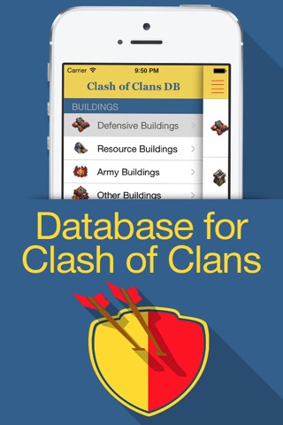 Database for Clash of Clans™ (unofficial)のおすすめ画像1