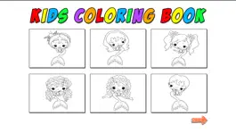 Game screenshot Kids Coloring Mermaid apk