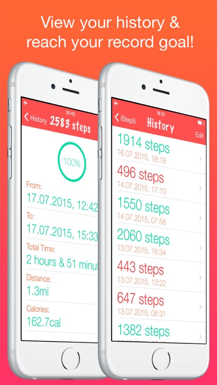 iStep5 - Pedometer - Daily Activity - Steps, Distance, Calories counter