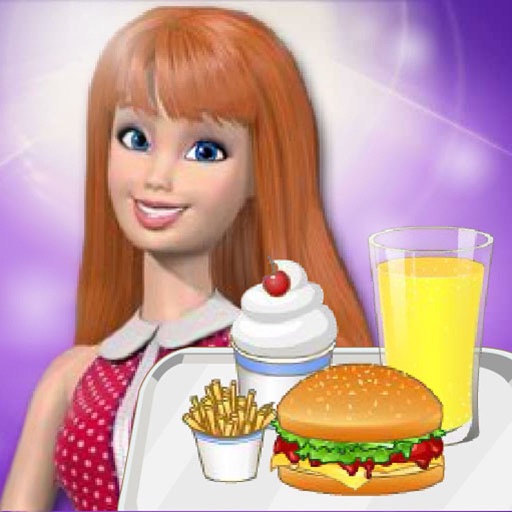 Lady Hamburger Shop Icon