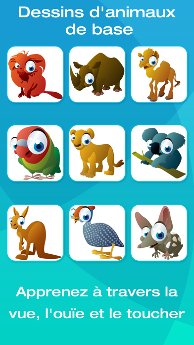 Screenshot #3 pour Safari et animaux de la jungle : Baby Flashcards gratuit - Une sélection des meilleurs jeux et des meilleurs divertissements pour les plus petits !