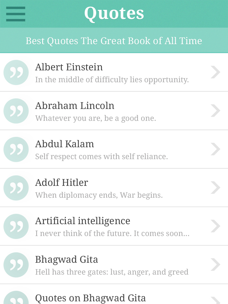 Quotes all time great Sayings screenshot 6