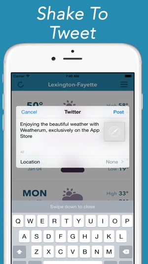 Weatherum - Clean, Minimal Weather(圖2)-速報App