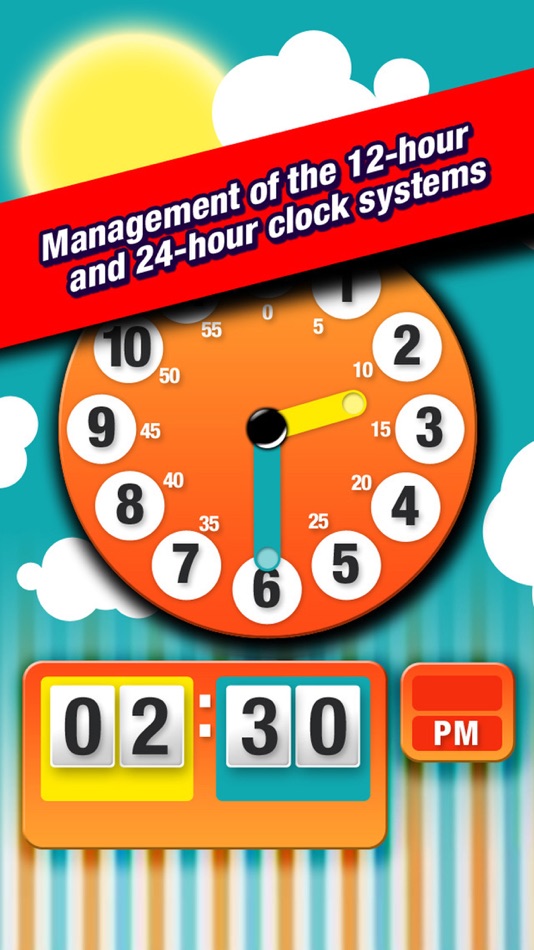 #4. Telling Time for Kids - Game to Learn to Tell Time easily (iOS) 由: Alexandre Minard