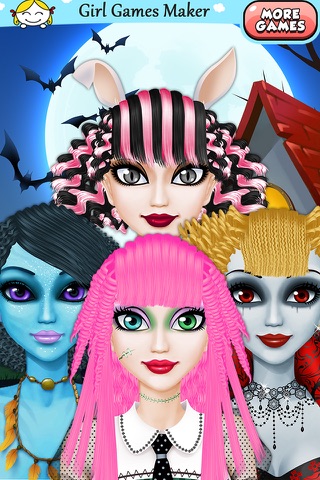 Monster Girls - Crazy Halloween Hair! screenshot 4