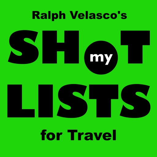 My Shot Lists for Travel