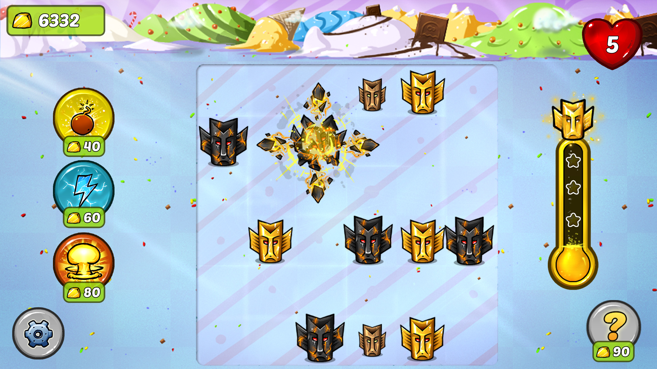 Tiny Totem Tap- Aztec, Mayan gold chain reaction puzzle game hd