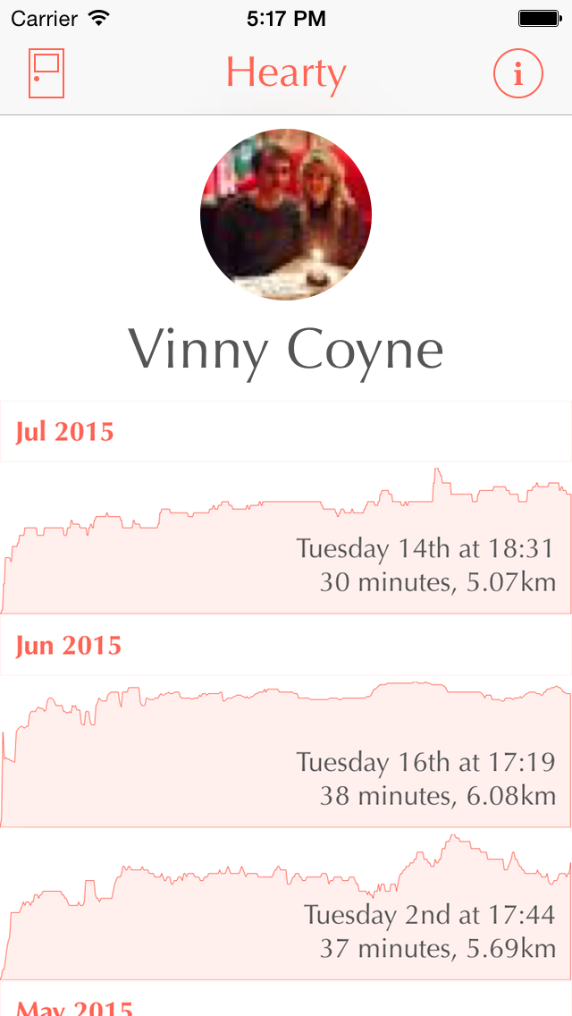 Hearty — Heart Rate Sync for RunKeeper
