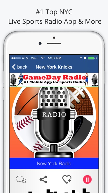 New York GameDay Radio for Live Sports, News, and Music – Giants, Yankees, and Knicks Edition screenshot-3