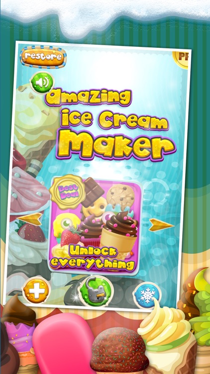 A Amazing Ice Cream Maker Game - Create Cones, Sundaes & Sweet Icy Sandwiches Shop