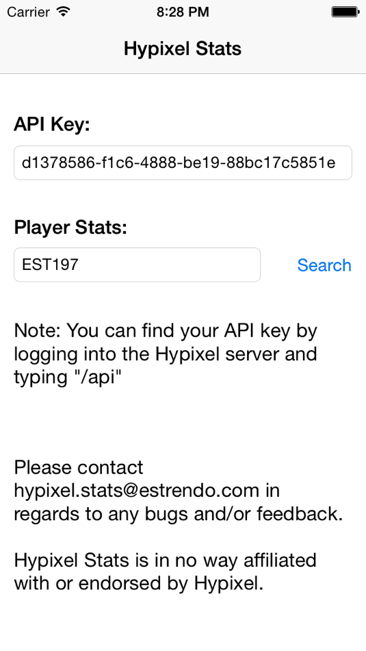 #1. Hypixel Stats (iOS) Podle: Jason Pan