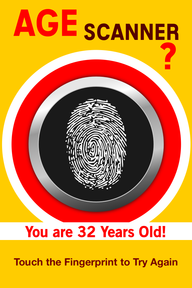 Age Fingerprint Scanner - How Old Are You Detector Pro