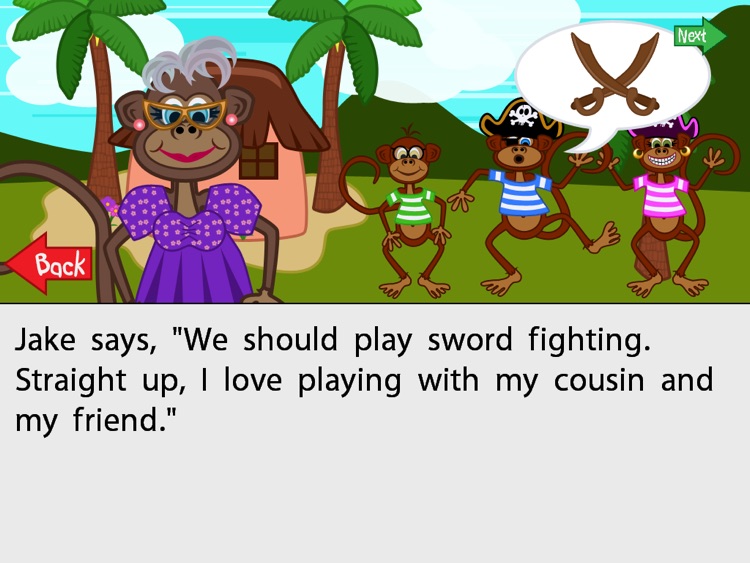 Touch2Read 3 Little Monkeys for iPad screenshot-3