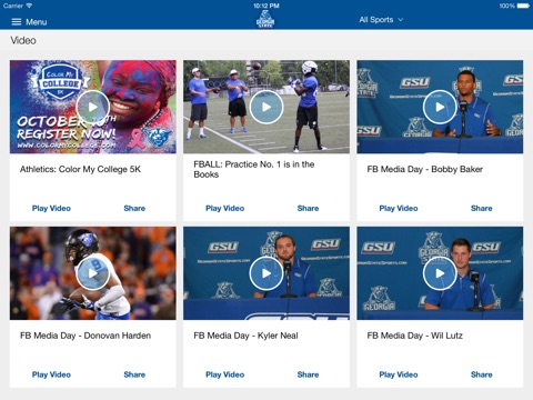 Georgia State Panthers for iPad 2015 screenshot 2