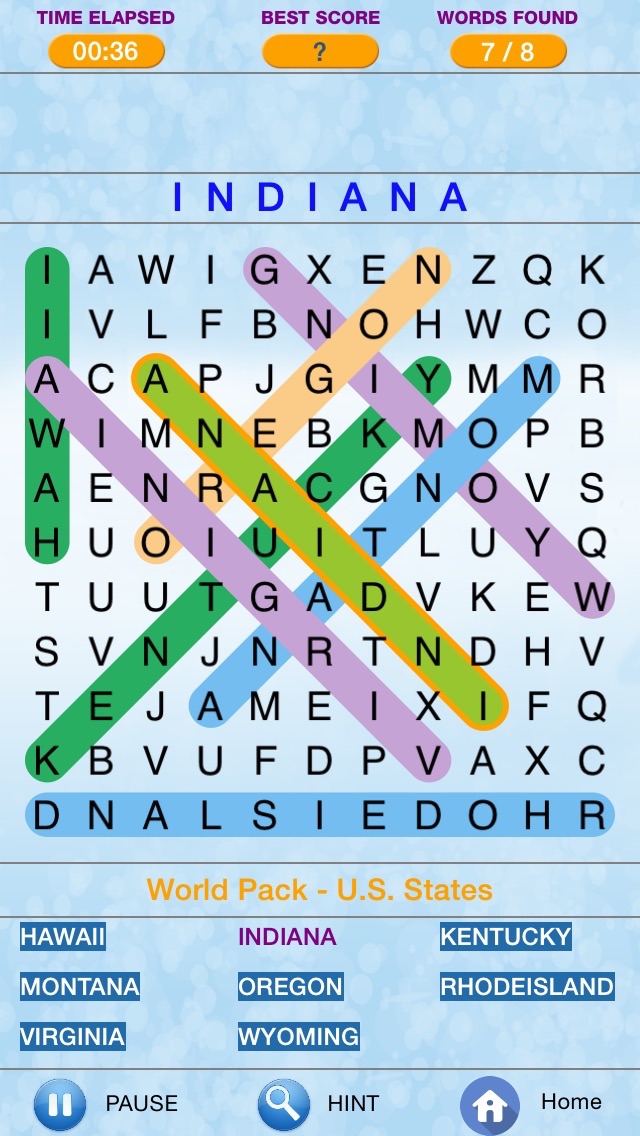 Screenshot #1 pour Word Search - Find Crossword Challenged  Puzzles