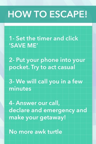 Awkward Turtle - fake phone call app to escape awkward situations! screenshot 3
