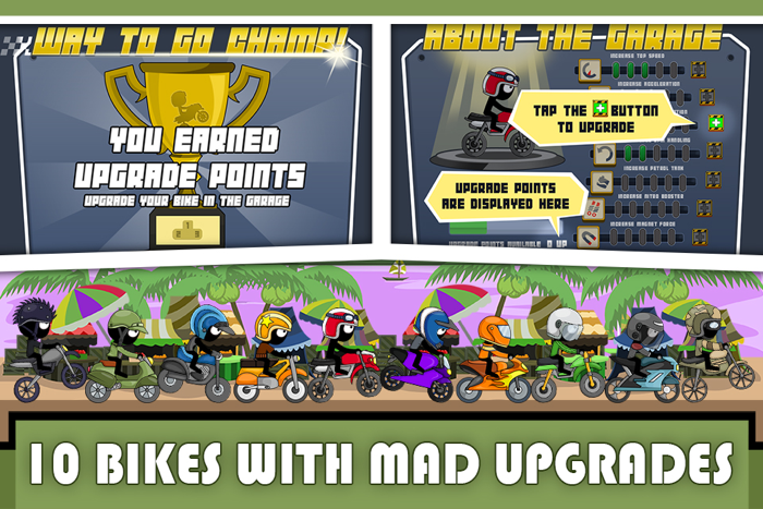 A Stickman Stunt Bike Moto-cross Trick Rider Xtreme