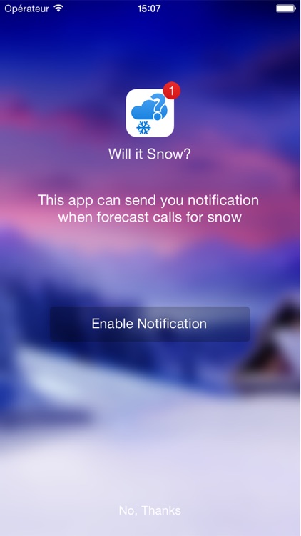 Will it Snow? - Snow condition and weather forecast alerts and notification screenshot-3