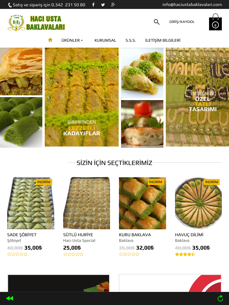 Hacı Usta Baklava Online screenshot 3