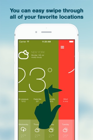 Weather forecast made simple - Sunshine screenshot 2