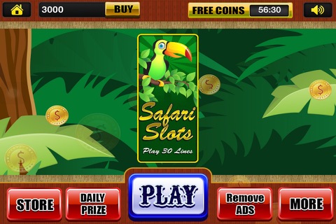 Slots Hunter Safari Big Casino Spin Play Slot Machine Win Jackpot Free screenshot 3