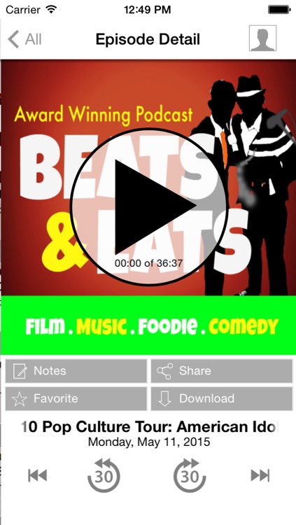 Beats and Eats Comedy Foodie Show