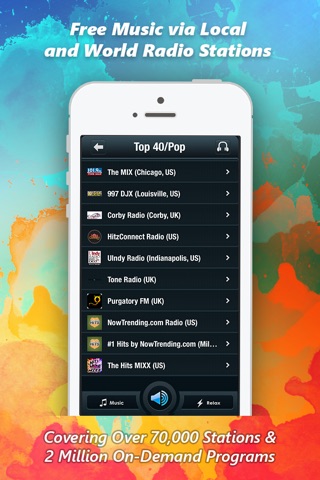 Music Life Free - Music Player Equaliser, Online Radio Stations, Relaxing Melodies screenshot 2