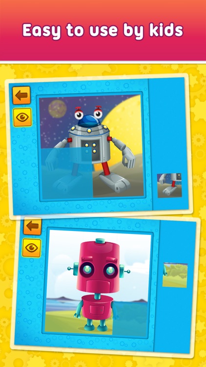 Friendly Robots - puzzle game for little boys, girls and preschool kids screenshot-3
