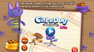 Cat & Dog - Math Siege Educational Game for kidsのおすすめ画像1