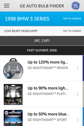 GE Auto Bulb Finder screenshot 3