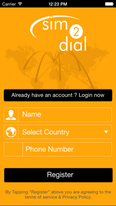 Screenshot #1 pour Sim2Dial Plus
