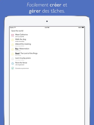 Screenshot #4 pour Air Tasks - Liste de Tâches avec les Rappels