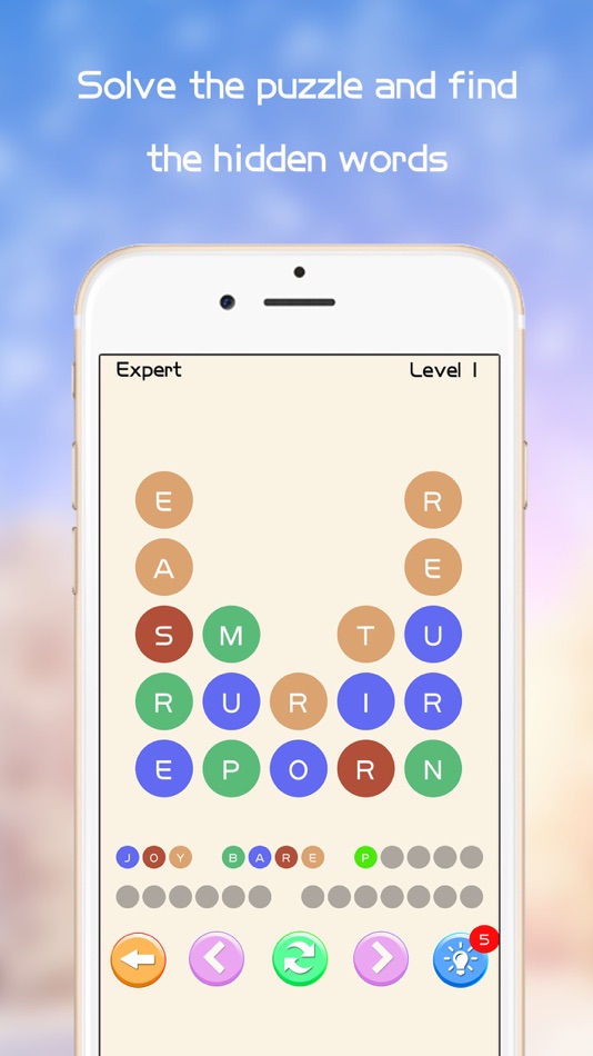 #3. Word Dots - Find Target Words, Brain Challenge Puzzles (iOS) 由: Lin Tao