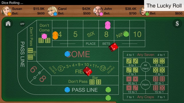 Multiplayer craps app quel jeu de hasard a t on le plus de chance de gagner