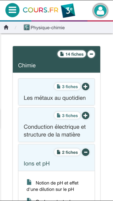 Screenshot #2 pour Cours.fr 3e