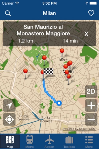 Milan Offline Map - City Metro Airport screenshot 2