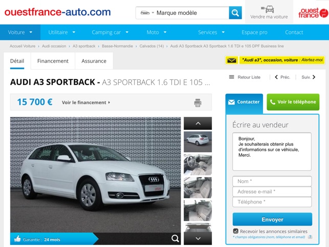 ouest france auto | annonces voiture occasion & cote gratuite dans l