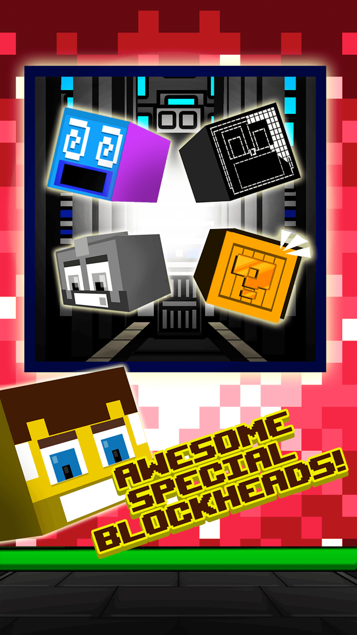 Action Craft Mini Blockheads Match 3 Skins Survival Game screenshot 4