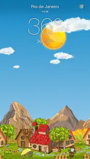 niceweather free - weather in a comic world iPhone Captures Décran 1