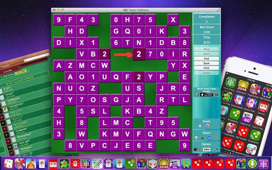 #4. ABC Super Solitaire Free - A Brain Game for Mac OS X (macOS) 由: Shen Zhongyuan