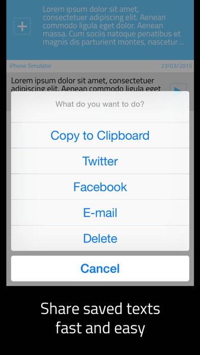 How to cancel & delete pboard - Smart clipboard with Widget from iphone & ipad 3